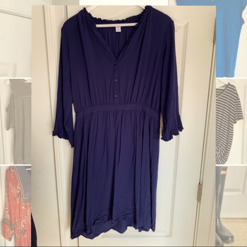 Old navy dress navy Large Tall size WORN ONCE